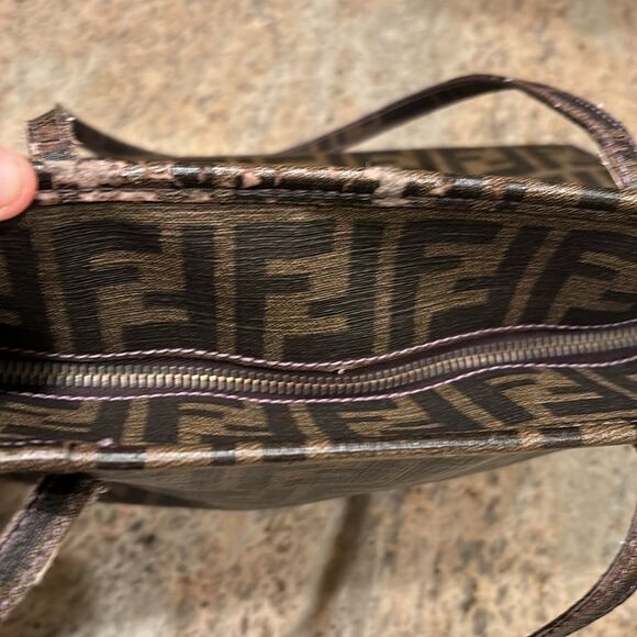 Fendi Roll Tote Zucca Coated Canvas Bag - Picture 13 of 16